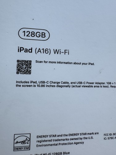 Apple iPad 11th Gen Wi-Fi 128GB Liquid Retina Display - Blue (A16) MD4A4LL/A - Picture 2 of 3