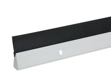 White Aluminum Door Bottom Seal Sweep 1 5/8" x 36" block wind & draft under DUCK