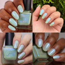 Matcha Cloud Ethereal lacquer nail polish indie