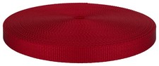 5/8 Inch Red Medium Weight Nylon Webbing Closeout, 20 Yards
