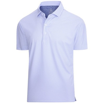 Mens Golf Shirts Print Moisture Wicking Short Sleeve Performance Dry Fit Stre...