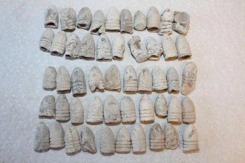 LOT OF 50 DUG CIVIL WAR MIXED FIRED BULLETS FOUND AROUND WINCHESTER V.A.# 2