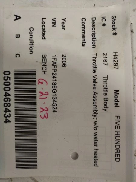 Conjunto de válvula de acelerador del cuerpo del acelerador se adapta a 05-07 QUINIENTOS 1729362 Foto 2 de 4