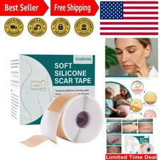Moisturizing Silicone Scar Strips 1.6" x 158" for C-Section & Acne Scars