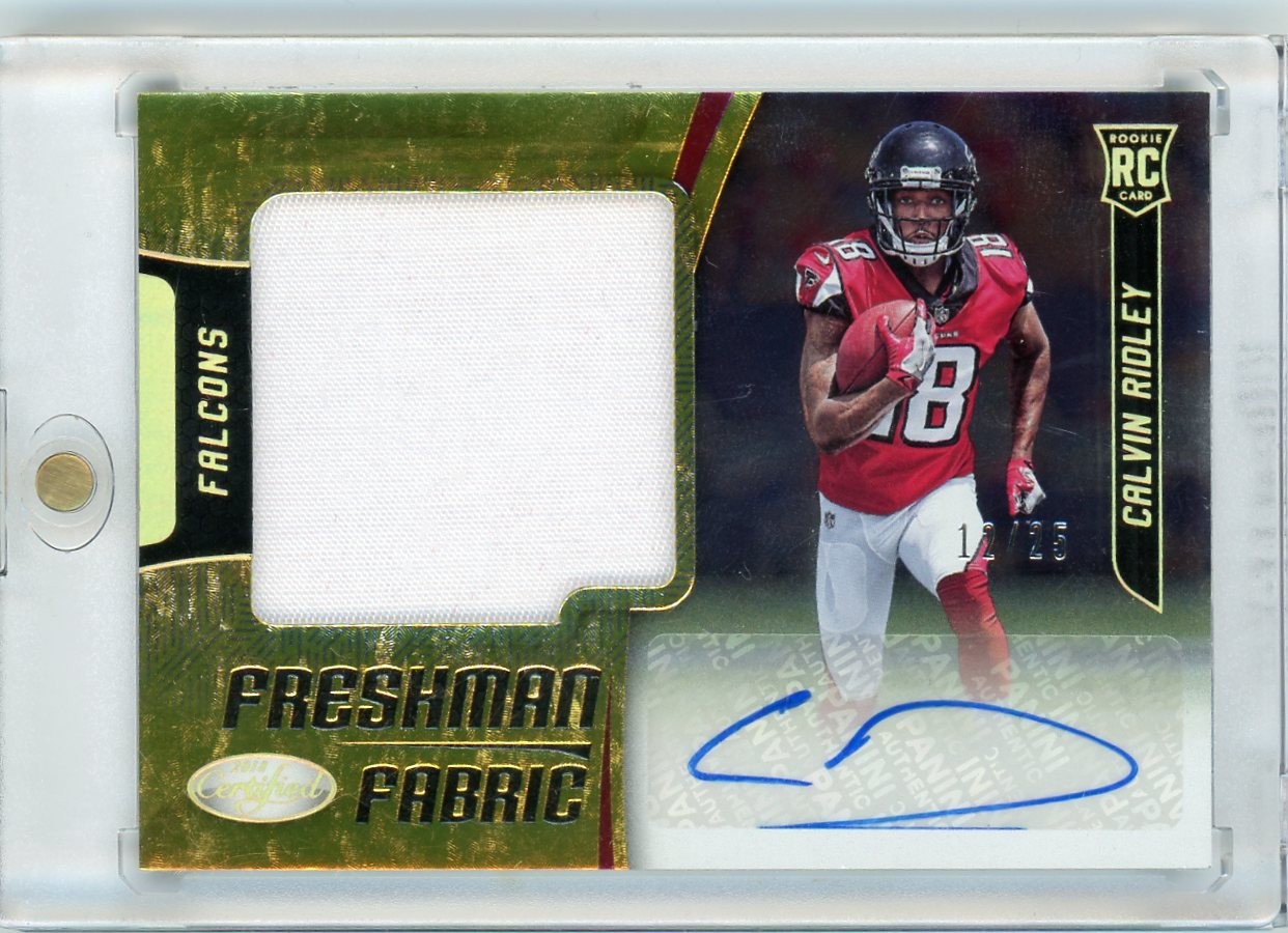 Calvin Ridley Panini Certified #211 Autograph Gold Etch