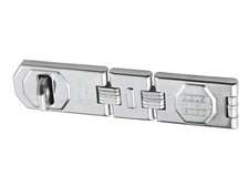 Image of ABUS Mechanical 110/195 Hinged Hasp & Staple 195mm ABU110195HS