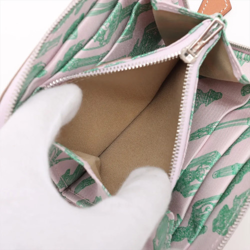 Hermès Azap Compact Silk In Veau Epsom Compact Wallet Pink Silver Metal Fittings - Picture 7 of 9