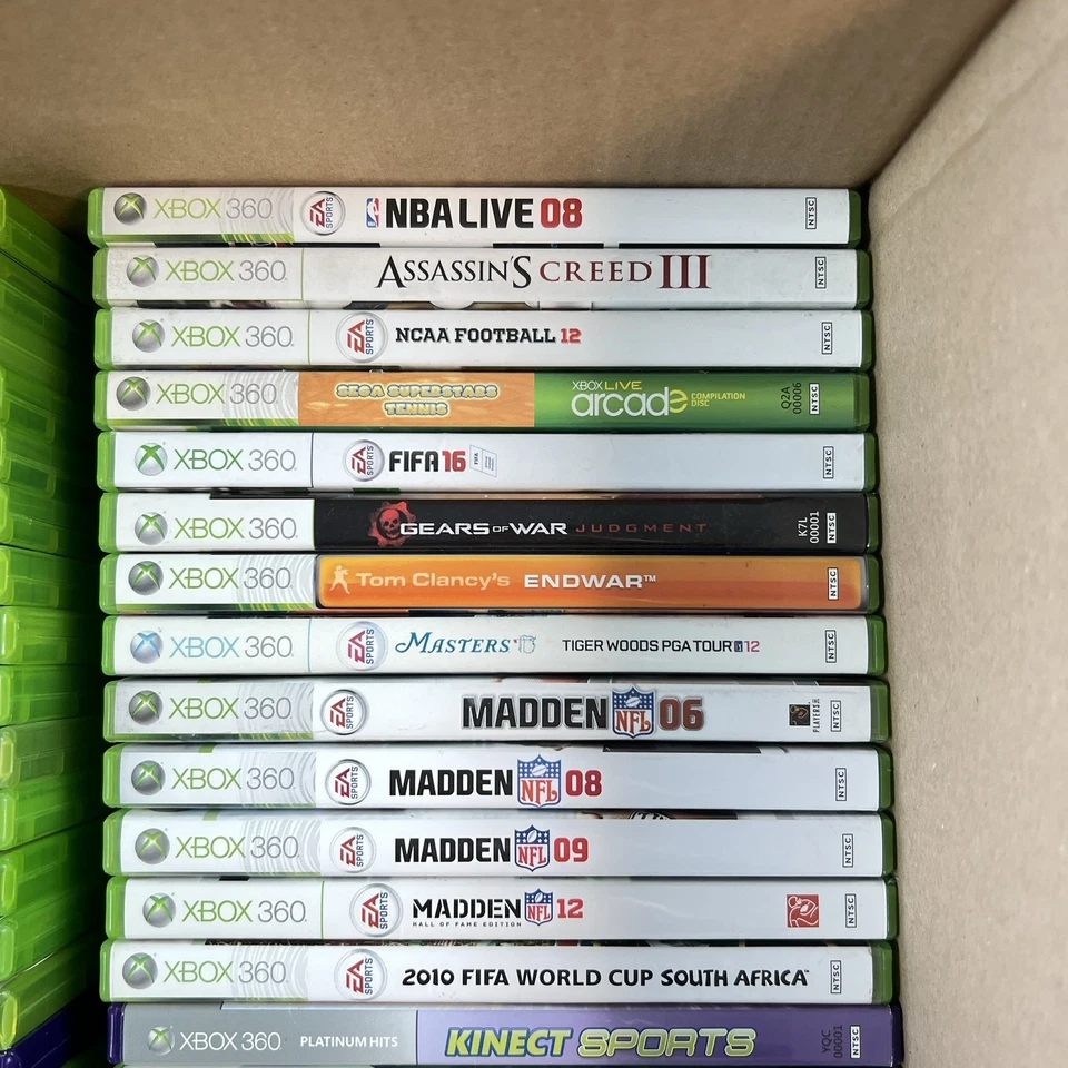 Lote de 40 juegos Xbox 360 revendedor masivo Halo Gears Fable Assassins Batman Foto 4 de 4