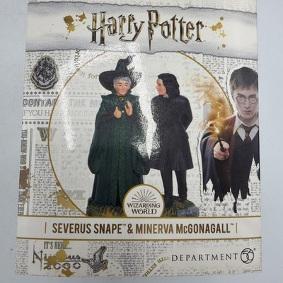 Department 56 Harry Potter Professor Severus Snape & McGonagall Figure Dept