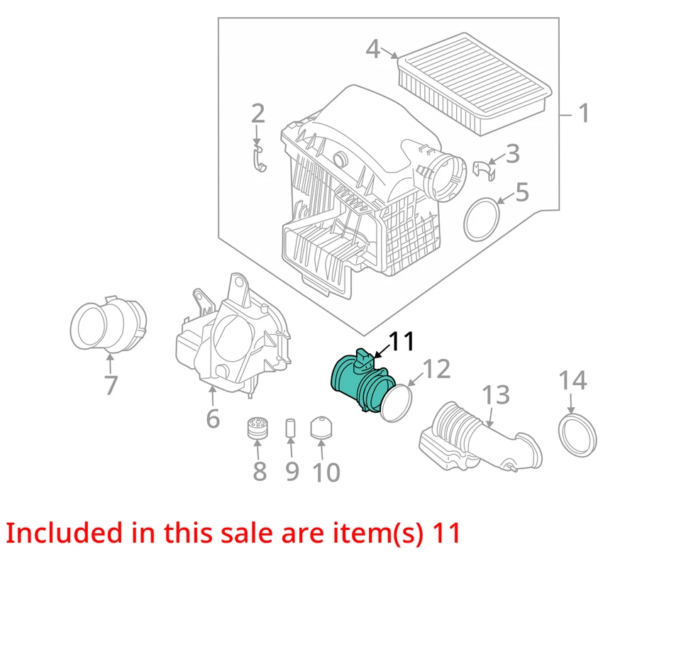 Air Flow Meter Fits 02-03 BMW 745i 1324821 - Imagem 3 de 4