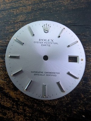 ROLEX OYSTER PERPETUAL DATE 1501 SILVER STICK DIAL - GREAT CONDITION