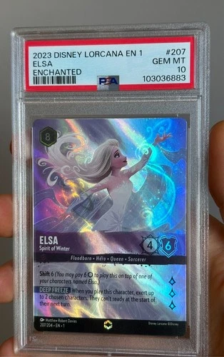 Elsa Spirit of Winter Enchanted Disney Lorcana #207 PSA 10