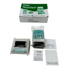 X-Stamper Eco-Green VersaDater 2025-2033 Message Stamper RECEIVED Stamp Blue/Red