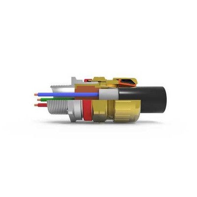 Hawke 753O0.5NPQ 1/2'' NPT A-S S/B Cable Gland  PVC  IP66  Weatherproof