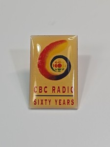 CBC Radio Sixty Years Anniversary Lapel Pin Canadian Broadcasting Corporation