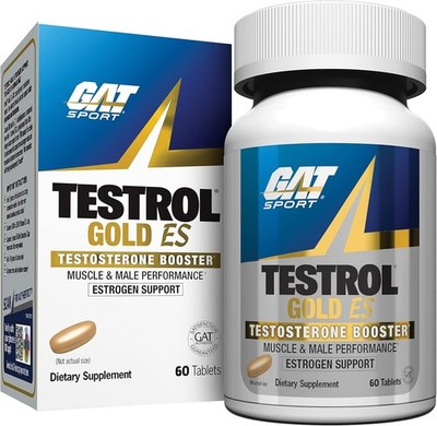 GAT SPORT Testrol Gold ES, Tribulus, DIM, Zinc, Longjack, Fenugreek, Saw Palmett