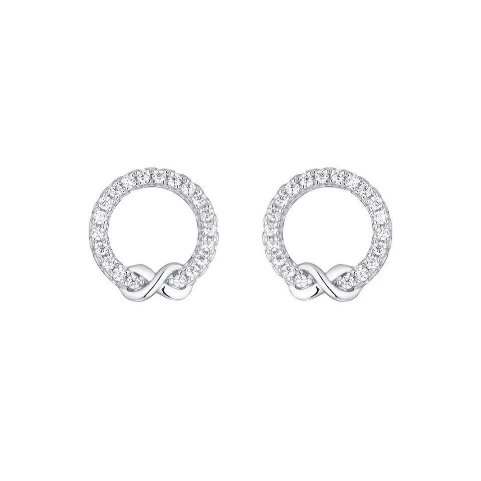 Pendientes mujer S.Oliver Jewel criollos plata circonita infinito 2034966 Foto 2 de 3