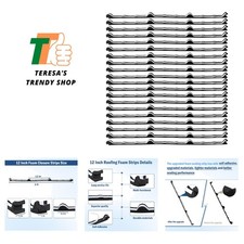12 in Inside Classic Rib Profile Foam Closure Strips for Metal Roofing