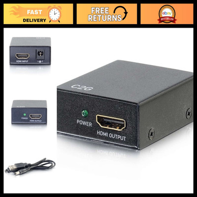 4K HDMI Extender Female to Female Adapter - High-Speed Video & Audio Transmissio