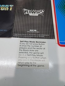 VECTREX ARCADE SYSTEM CARTRIDGE WEBWARS COMPLETE