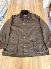 Barbour Ashby Wax Cotton, Tartan Jacke Mantel Gr. XXXL, olivgrün