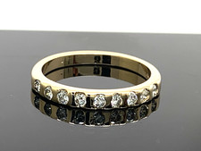 Women's Wedding Band Diamond 0.50ctw 14k Yellow Gold Stackable Ring Size 6.25