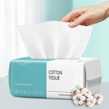 Disposable Face Towel,Cotton Facial Dry Wipe for 100 Count Pack of 1 