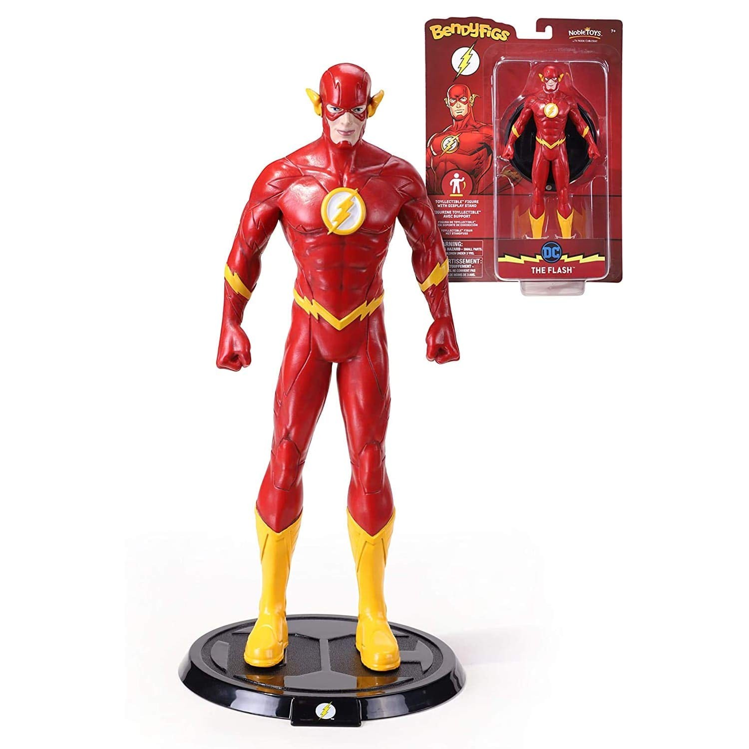 BendyFigs The Noble Collection DC The Flash - Официально лицензированный 7,5 дюймов (19 см) D