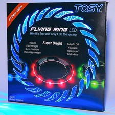 TOSY Flying Ring - 36 RGB Multicolor or 12 Monocolor LEDs, Super Bright, Lost Mo