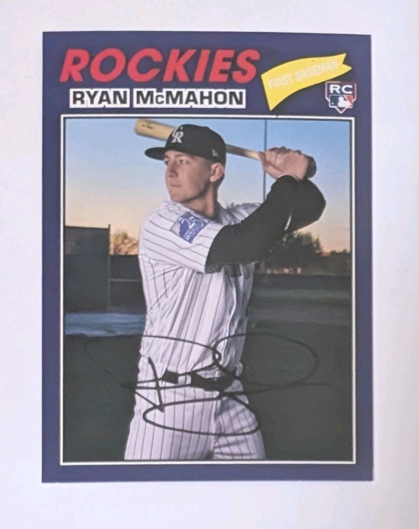 2018 Topps Archives Ryan McMahon /175 Purple Parallel Rookie #175 Yankees