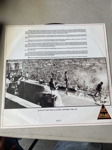 DEF LEPPARD Hysteria Vinyl LP MERCURY Heavy Metal Hype Sticker Cello - Picture 9 of 17