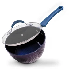 Nutrichef Saucepan Pot with Lid- Non-stick High-Qualified for NCCW11DS