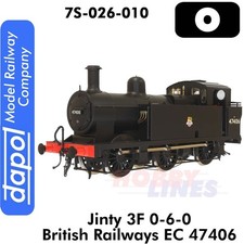 Jinty Class 3F 0-6-0 BR EC 47406 Tank Engine O 1:43 DCC ready Dapol 7S-026-010