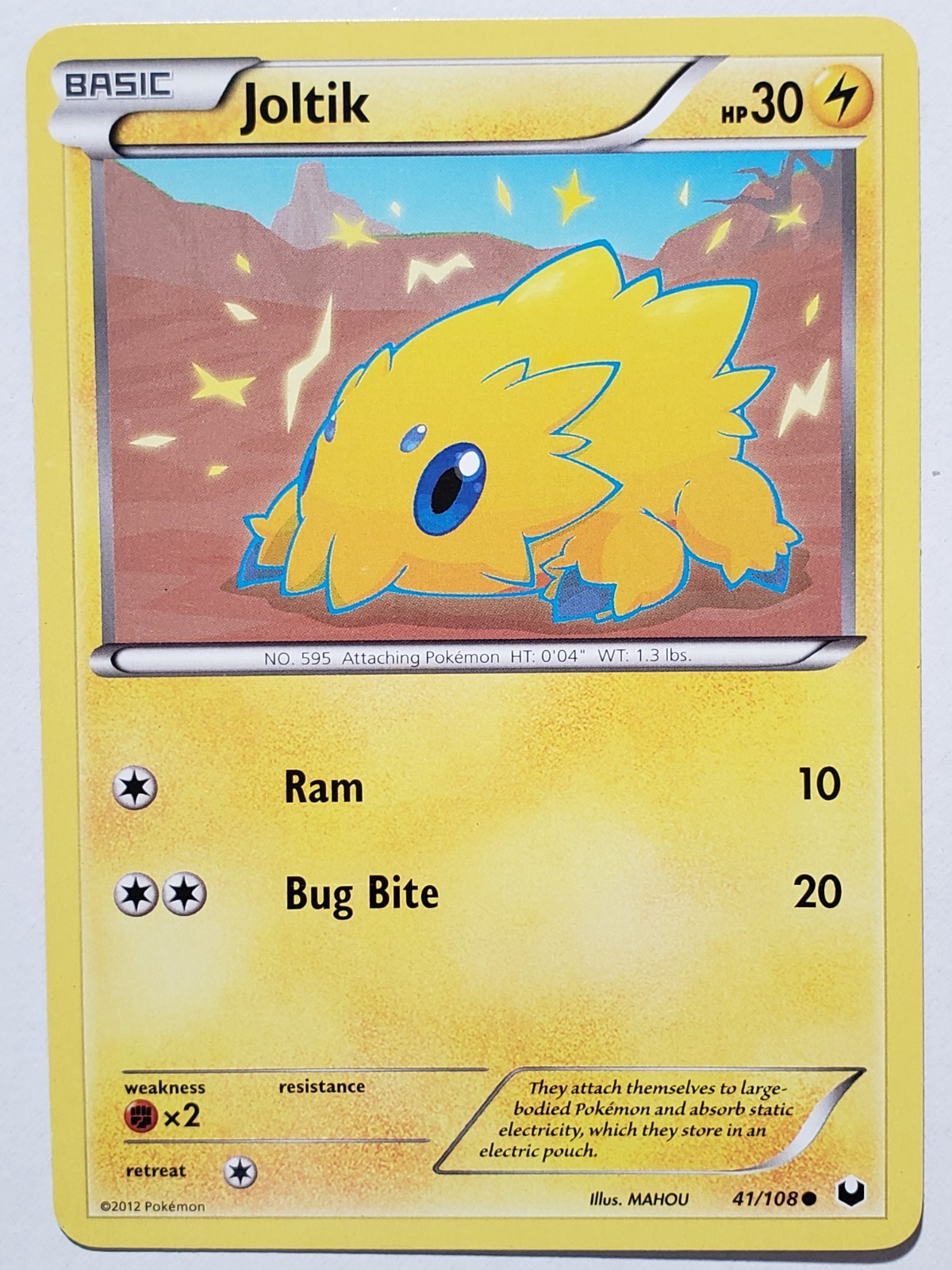 Joltik 41/108 VLP / NM - Dark Explorers Pokemon Card - MAHOU Art