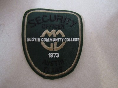 PATCH LAW ENFORCEMENT SECURITY OFFICER AUSTIN COMMUNITY COLLEGE TEXAS ...