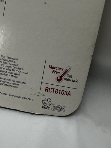 Honeywell 7-Day Programmable Thermostat Temperature Control RCT8103A-White - Picture 3 of 3