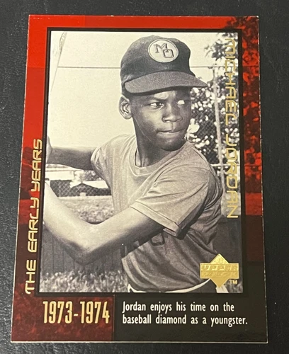 MICHAEL JORDAN 1999 UPPER DECK YOUTH BASEBALL PHOTO CARD #1  Bulls HOF