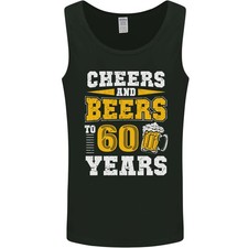 60th Birthday 60 Year Old Funny Alcohol Mens Vest Tank Top