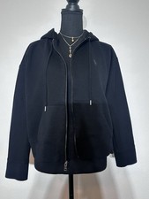 Polo Ralph Lauren Black Full Zip Hoodie Womens Size S