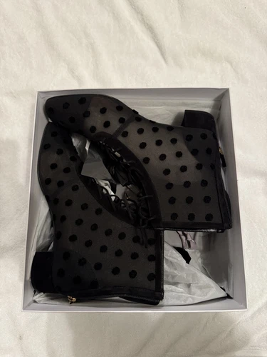 Bottes Christian Dior velours à pois bébé D taille 41 neuves
