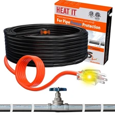 Pipe Heat Cables for Freeze Protection - Efficient Heat Trace Cable for Pipes...