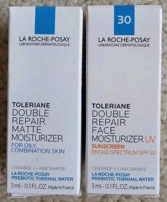 (2) La Roche-Posay Skin Care  - Travel Size 3mL Each