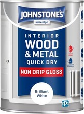 Quick Dry & Non Drip Gloss Paint for Wood & Metal Johnstone’s
