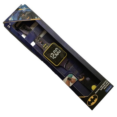Batman Digital LED Uhr für Kinder. Gelb Mehrfarbig von Lexibook. Neu/OVP