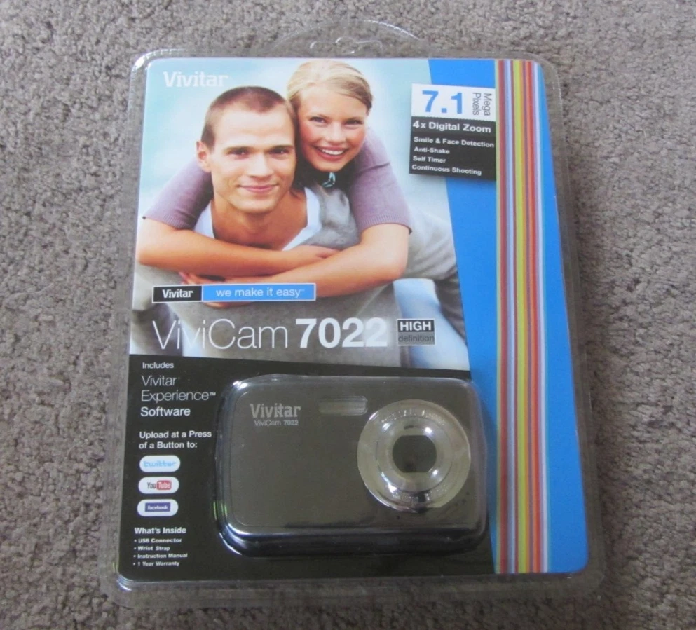 Vivitar ViviCam Digital Cameras 7-7.9 MP Maximum Resolution for