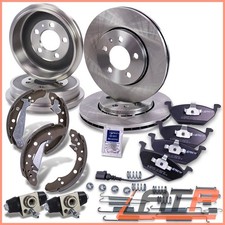 2X DISCO FRENO + PASTIGLIE ANTERIORI + 2X TAMBURO POSTERIORE PER SKODA FABIA 06-14 99-08 1.0-1.9