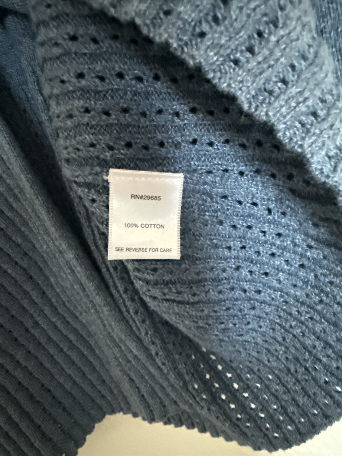 Woman’s Pendleton Large Knit Collared spring Blue… - image 5