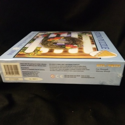 BITS AND PIECES 1000-PIECE "WELCOME WREATH" JIGSAW PUZZLE 27" x 20" - Picture 7 of 7