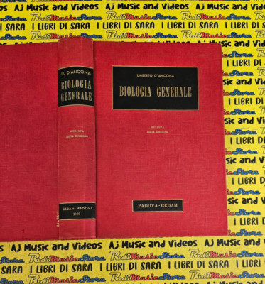 Buch Buch ALLGEMEINE BIOLOGIE Umberto D'Ancona CEDAM 1969 sechste Ausgabe (B22)