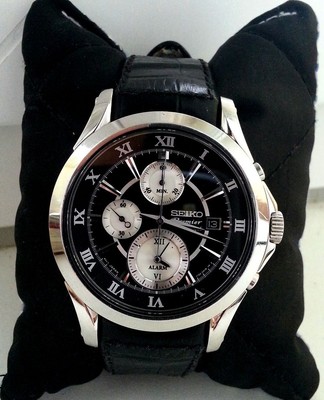 Seiko Premier Chronograph Alarm Watch - 7T62-0JW0 - SNAD27 | eBay